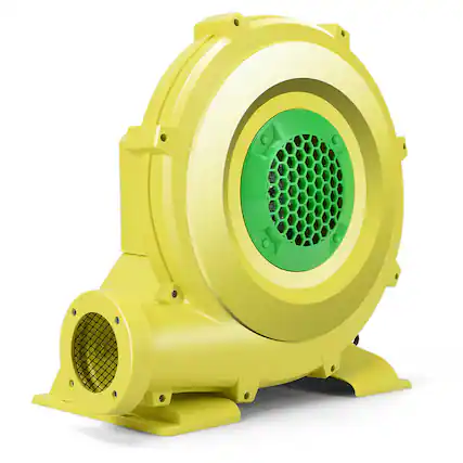 Front. Costway - Costway Air Blower Pump Fan 735 Watt 1.0HP For Inflatable Bounce House Bouncy Castle - Yellow.
