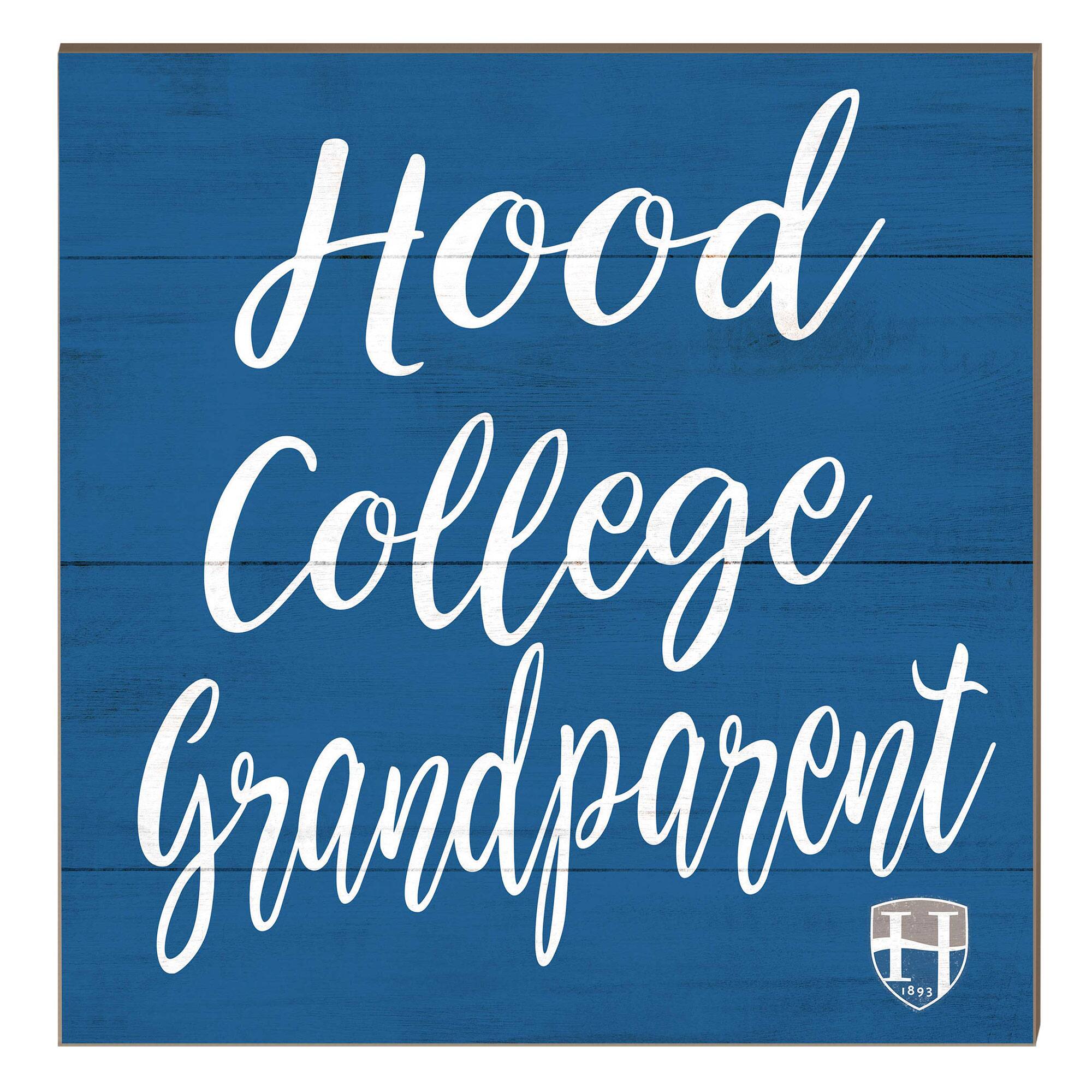 Hood College Blazers 10" x 10" Grandparent Plaque