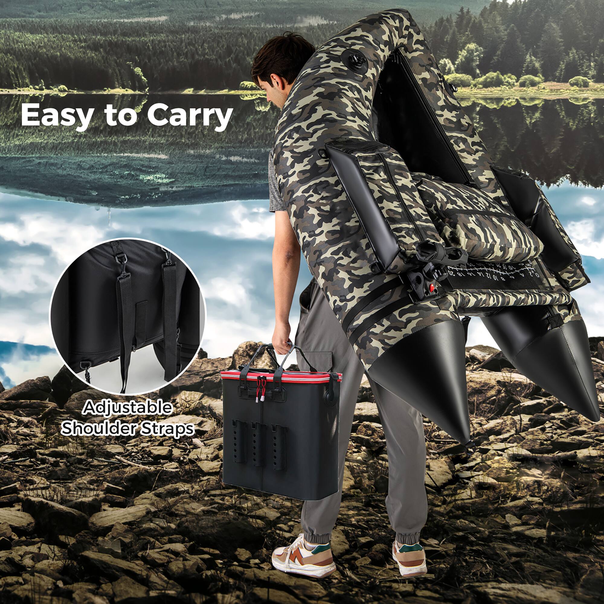 Easy to Carry  
Adjustable Shoulder Straps