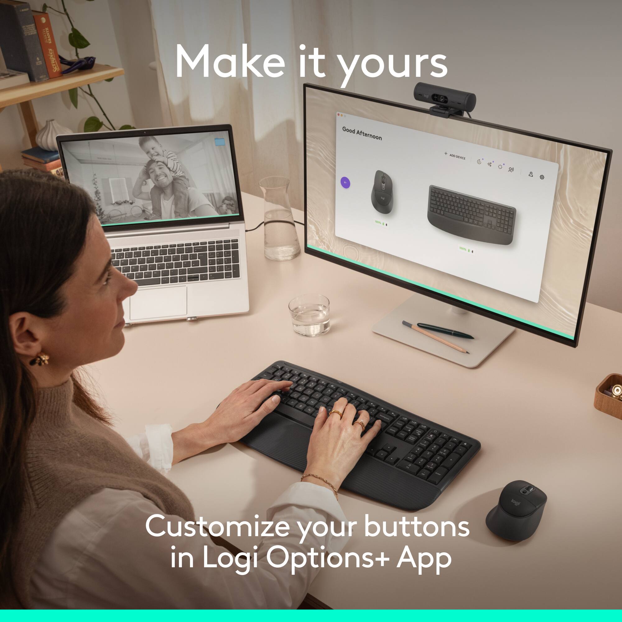 Make it yours

Customize your buttons in Logi Options+ App