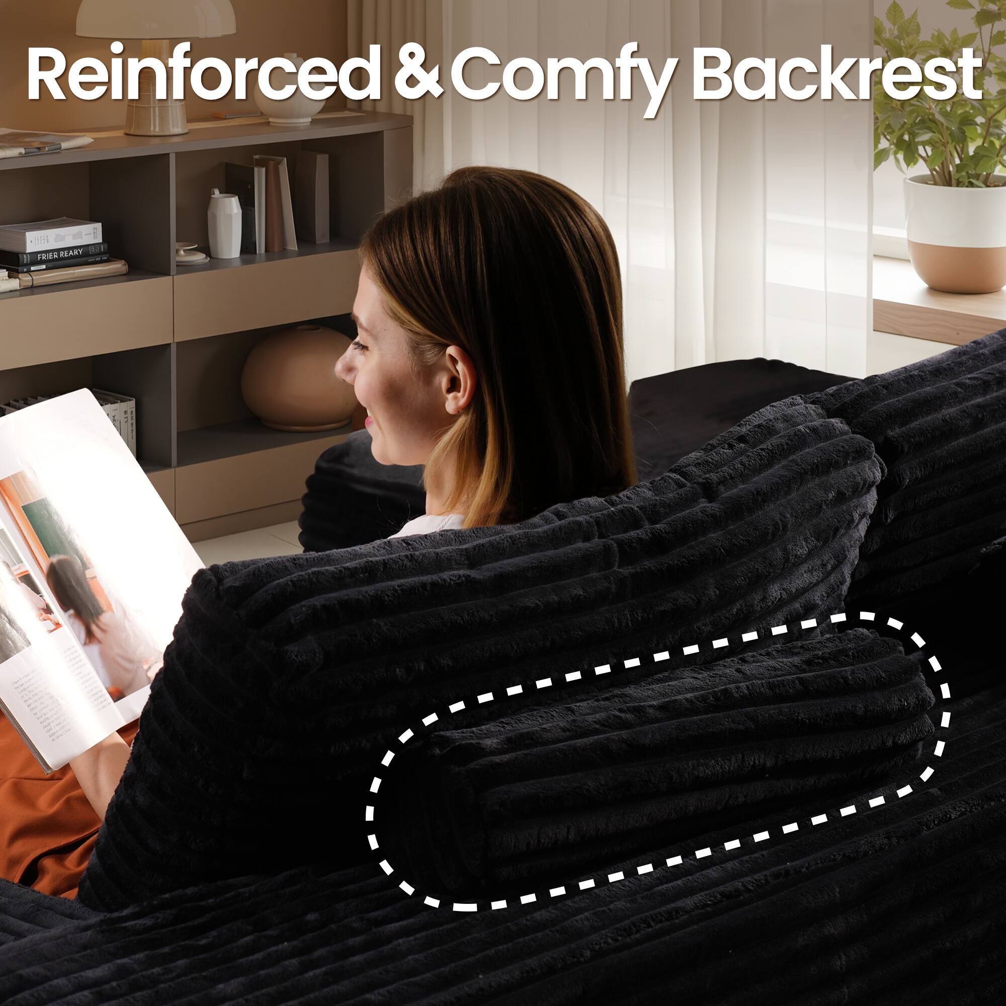 Reinforced & Comfy Backrest