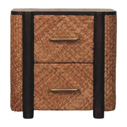Front. Artisan Furniture - Artisan Furniture Solid Wood Havana Canefront Drawers - Brown.