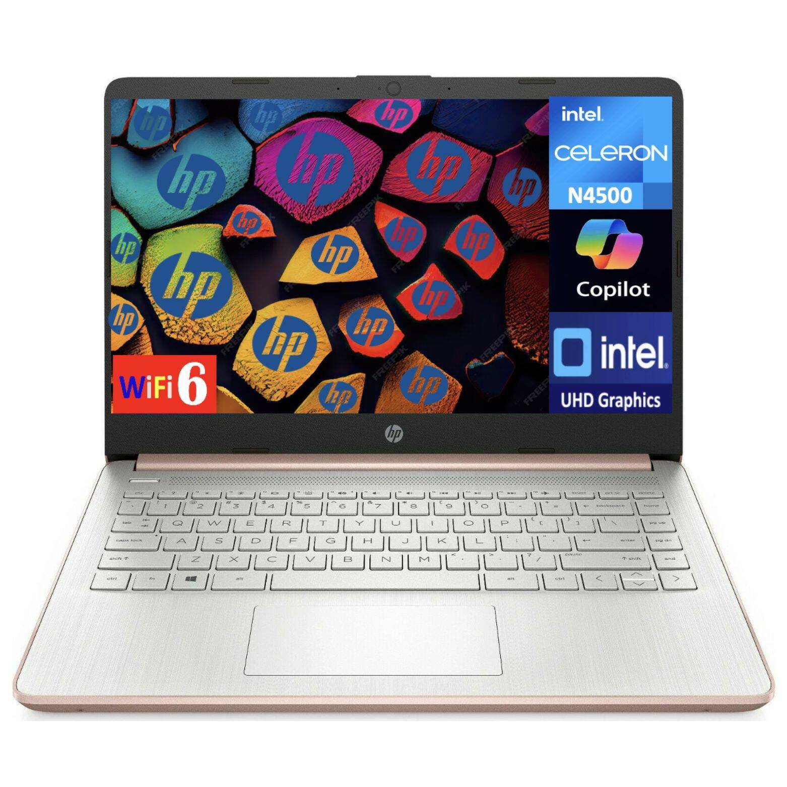 hp intel Celeron N4500 Copilot WiFi 6 UHD Graphics