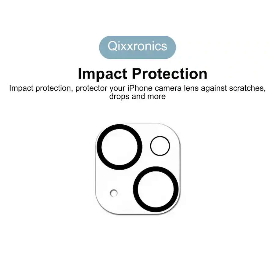 Qixxronics 3x Camera Lens Protector Compatible with iPhone 14 Plus ...