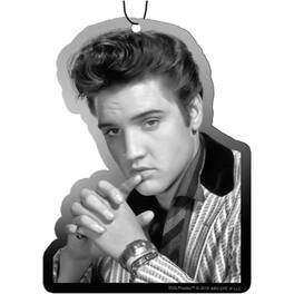 Spoontiques - Black and White Elvis Presley Air Freshener 3 Pack New Car Scent - Gray