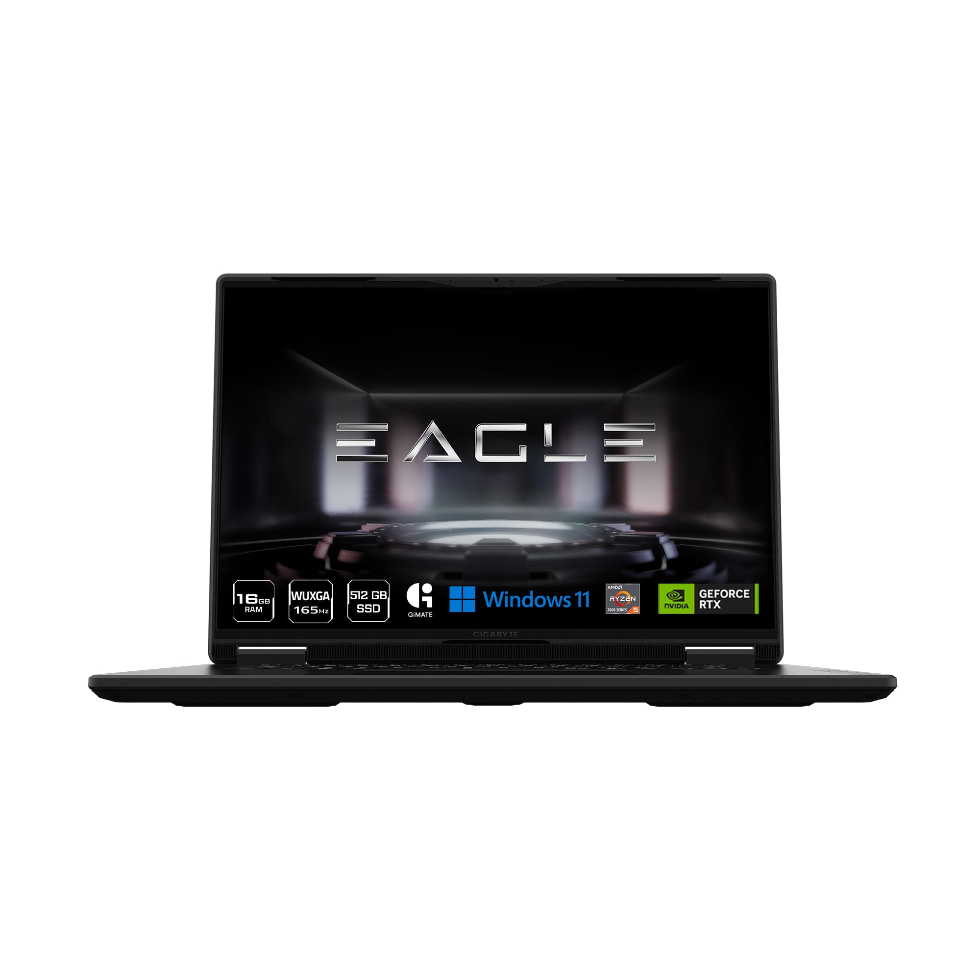 GIGABYTE - EAGLE 16" Gaming Laptop - AMD Ryzen 5 7533HS - NVIDIA RTX 4050 - 512GB SSD - 16GB DDR5 - Space Gray