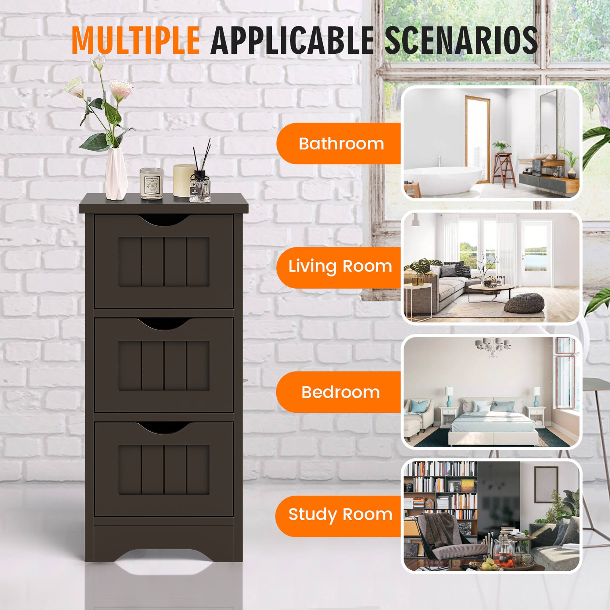 MULTIPLE APPLICABLE SCENARIOS

- Bathroom
- Living Room
- Bedroom
- Study Room