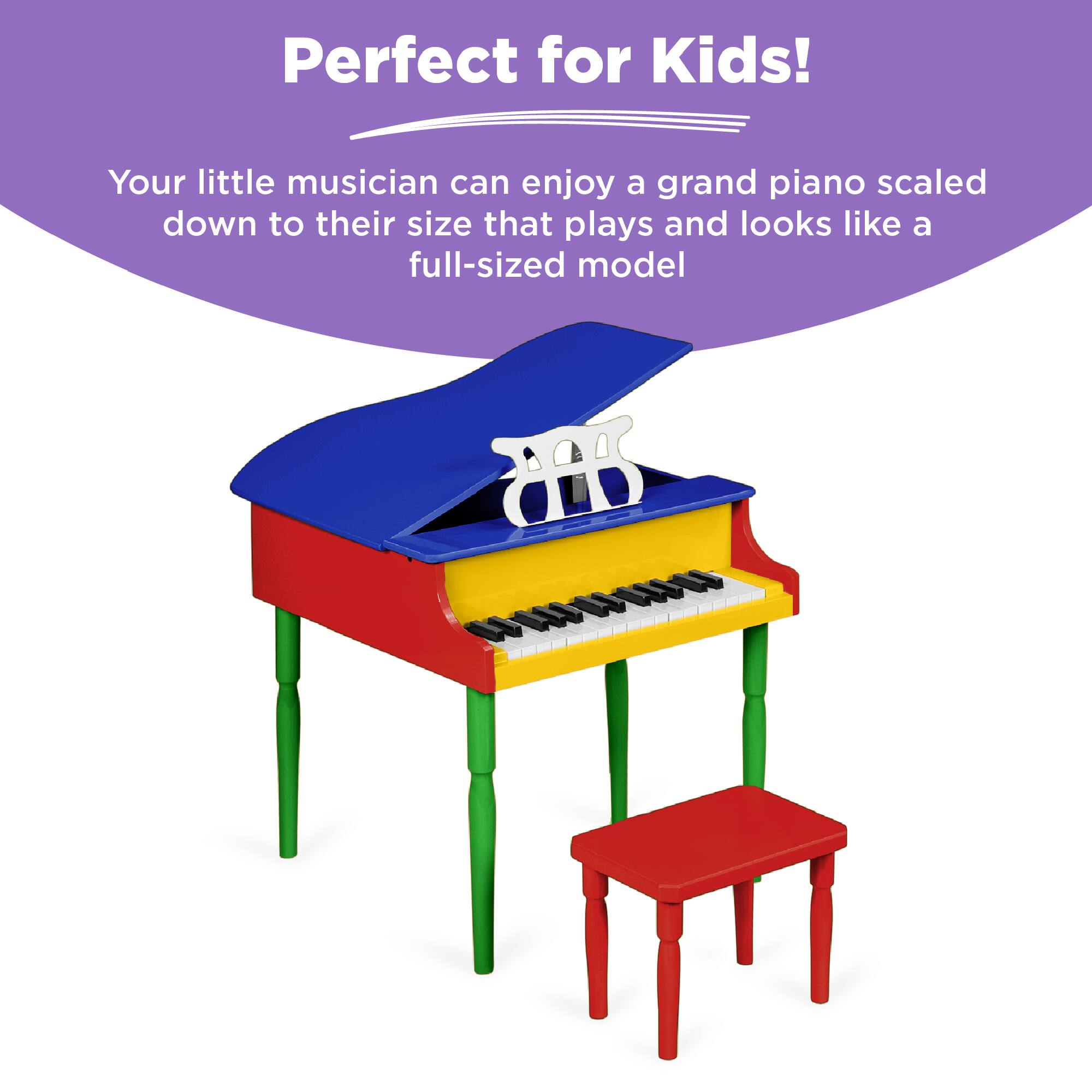 Perfect for Kids!

Your little musician can enjoy a grand piano scaled down to their size that plays and looks like a full-sized model.