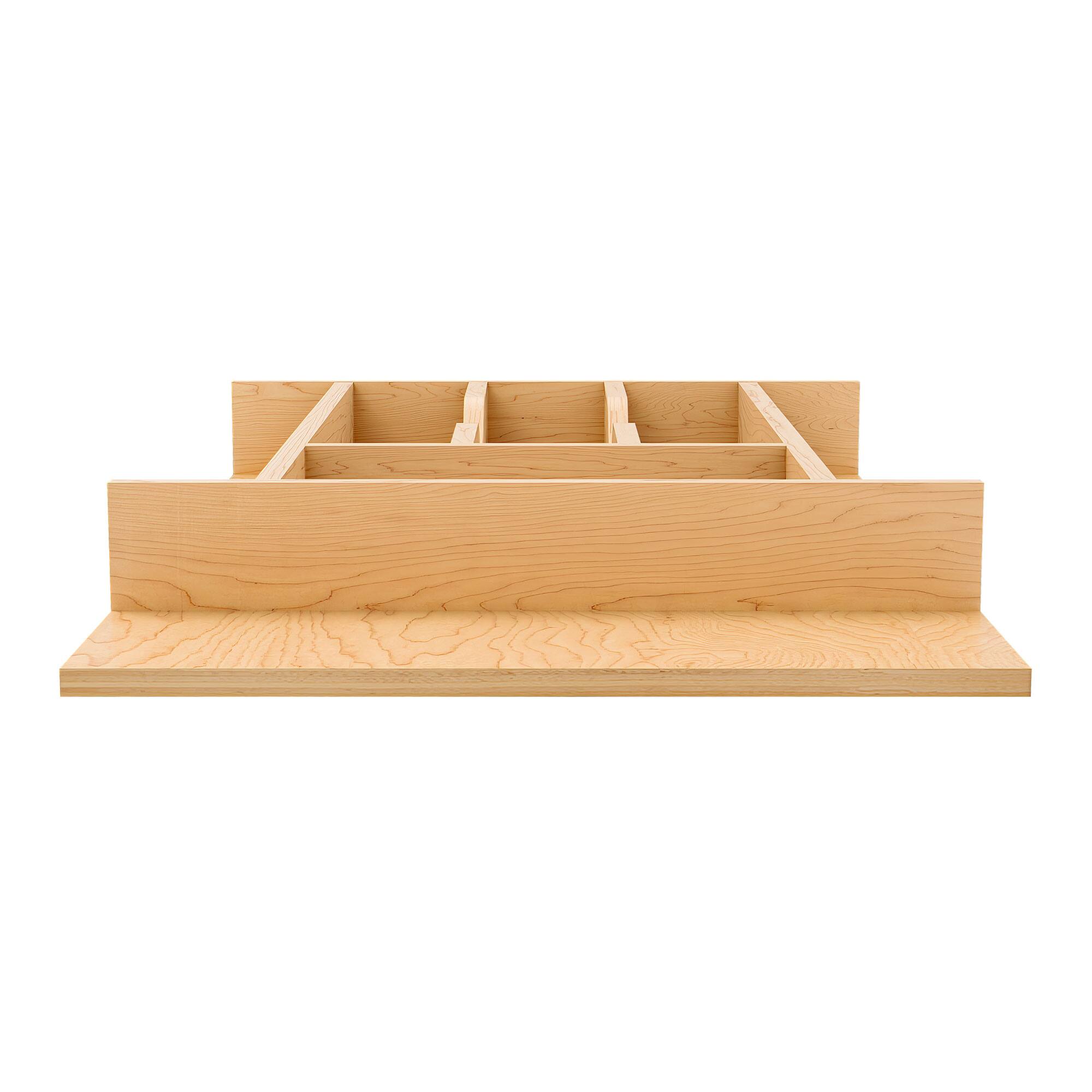 Alt View 8. Rev-A-Shelf - Rev-A-Shelf Natural Maple Right Size Utensil Drawer Insert, 13-1/4" x 19-1/2" - Light Brown.