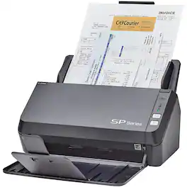 Ricoh - SP-1130Ne Easy-to-Use Color Duplex Document Scanner with Auto Document Feeder (ADF) and Twain Driver, PA03811-B035 - Black