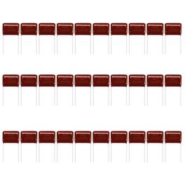 Unique Bargains - 30pcs 2.2uF 250V CBB21/22 Metallized Polypropylene Film Capacitor for Electronics and Lamps - Red