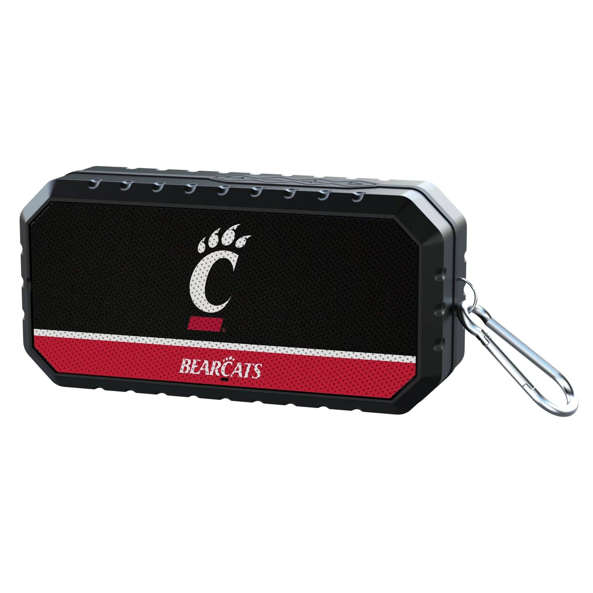 Alt View 1. Keyscaper - Cincinnati Bearcats End Zone Water Resistant Bluetooth Speaker - Multicolor.