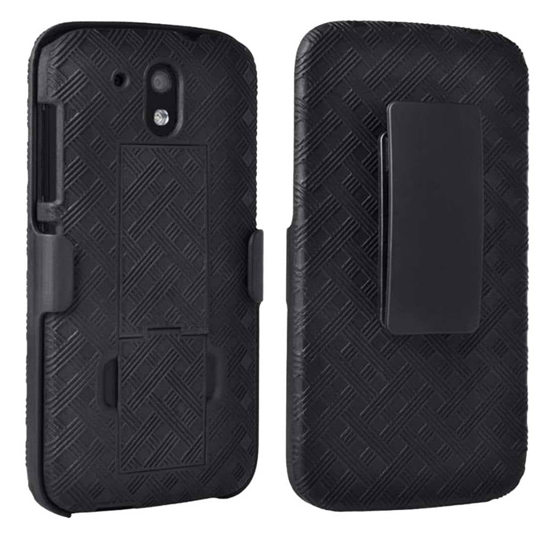 RomeTech - Shell Holster Combo Case for HTC Desire 626 - Black