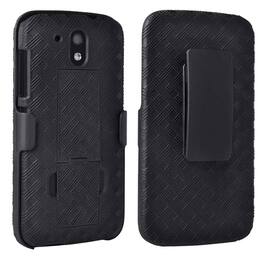 RomeTech - Shell Holster Combo Case for HTC Desire 626 - Black