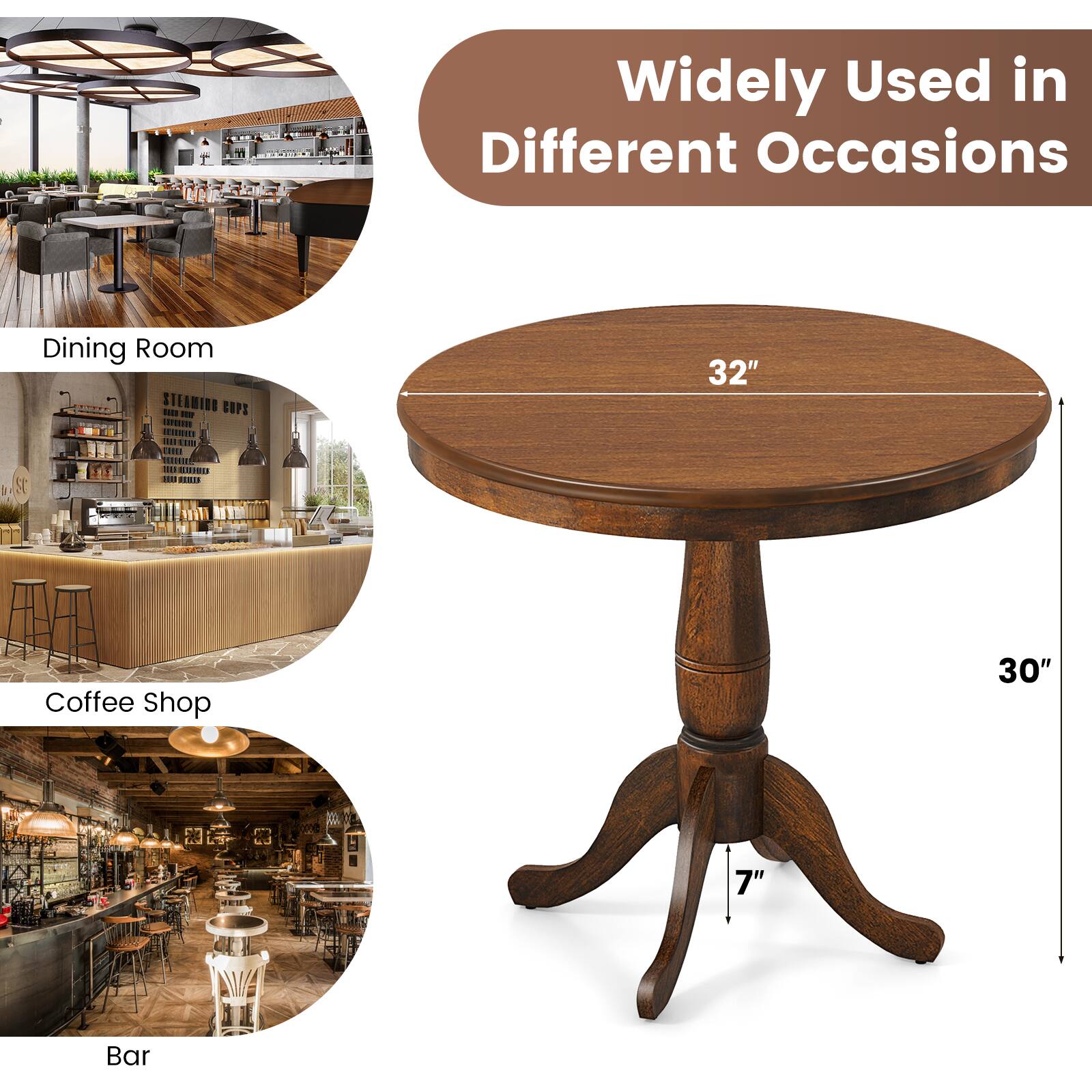 Widely Used in Different Occasions

Dining Room
Coffee Shop
Bar