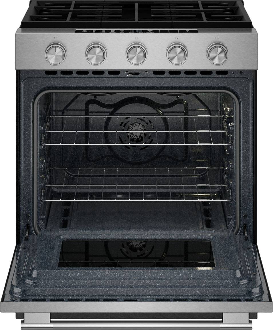 Alt View 1. KitchenAid - 5.0 Cu. Ft. Slide-in Gas Range with Convection Cooking Modes - Fingerprint Resistant Stainless Steel.