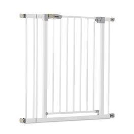 hauck - Open N Stop Pressure Mounted Fit Baby Safety Gate w/3.5" Extension, White