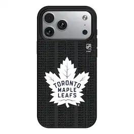 Keyscaper - NHL - Toronto Maple Leafs Primary Logo iPhone Magnetic Bump Case - 16 Plus - Black