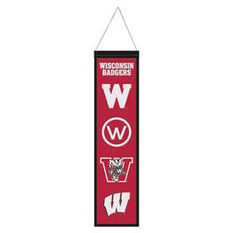 WinCraft - Wisconsin Badgers 8" x 32" Evolution Banner - Multicolor