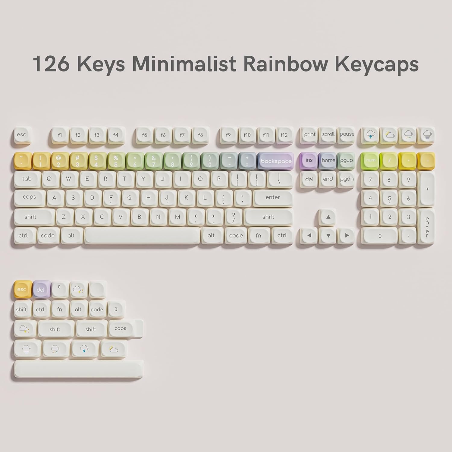 Rainbow-126 Keys