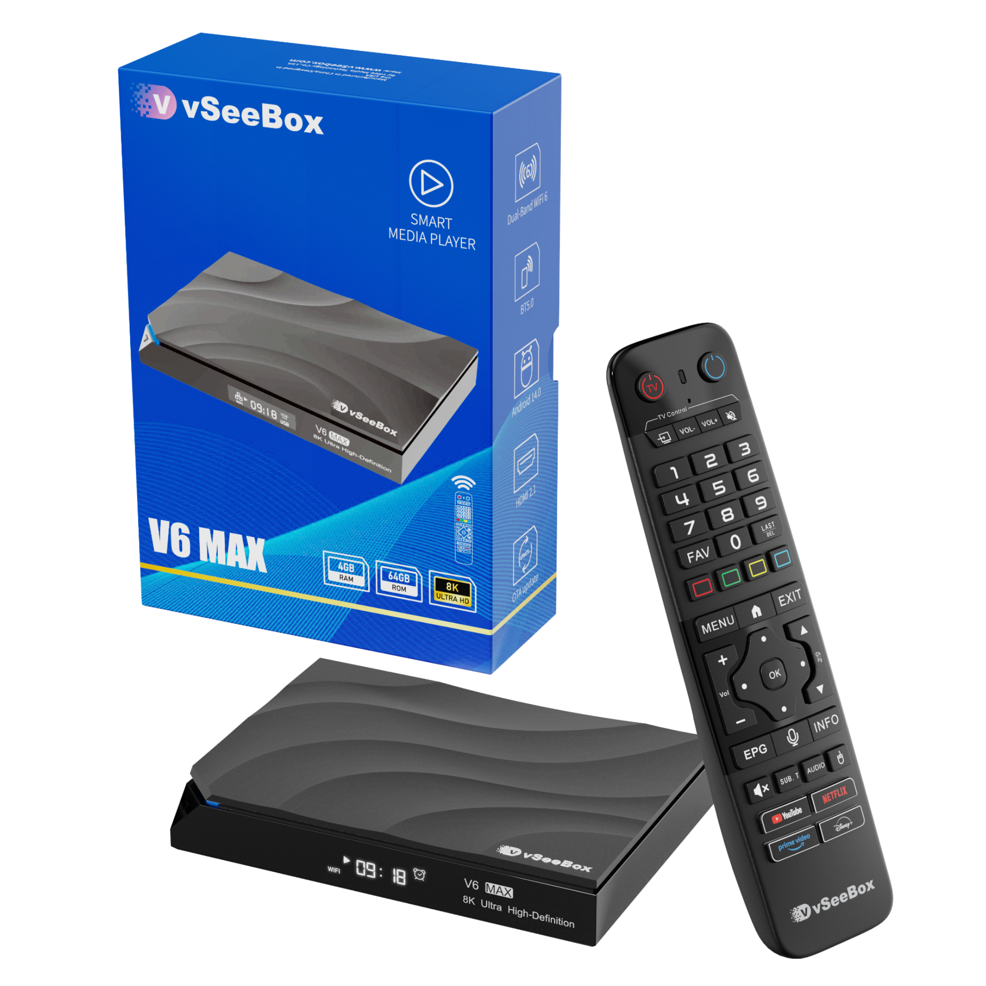 vSeeBox - 2025 FALL RELEASE V6 MAX - Black