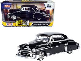 1950 Chevrolet Bel Air Lowrider "Get Low" Series 1/24 Diecast Model Car by Motormax - Black