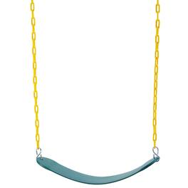 Glintex - 2 Pack Swing Seats with 66 Inch Chains Heavy Duty Outdoor Swings Replacement Set 300 lbs Capacity,Backyard, Playground
