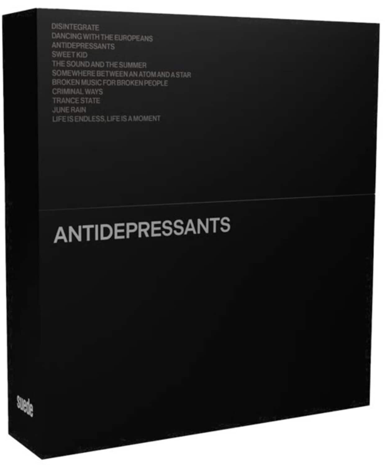 PopMarket - Suede - Antidepressants: Limited Edition Boxset - Includes Black Vinyl, Deluxe CD, Patch, Fanzine & - VINYL LP - Multicolor