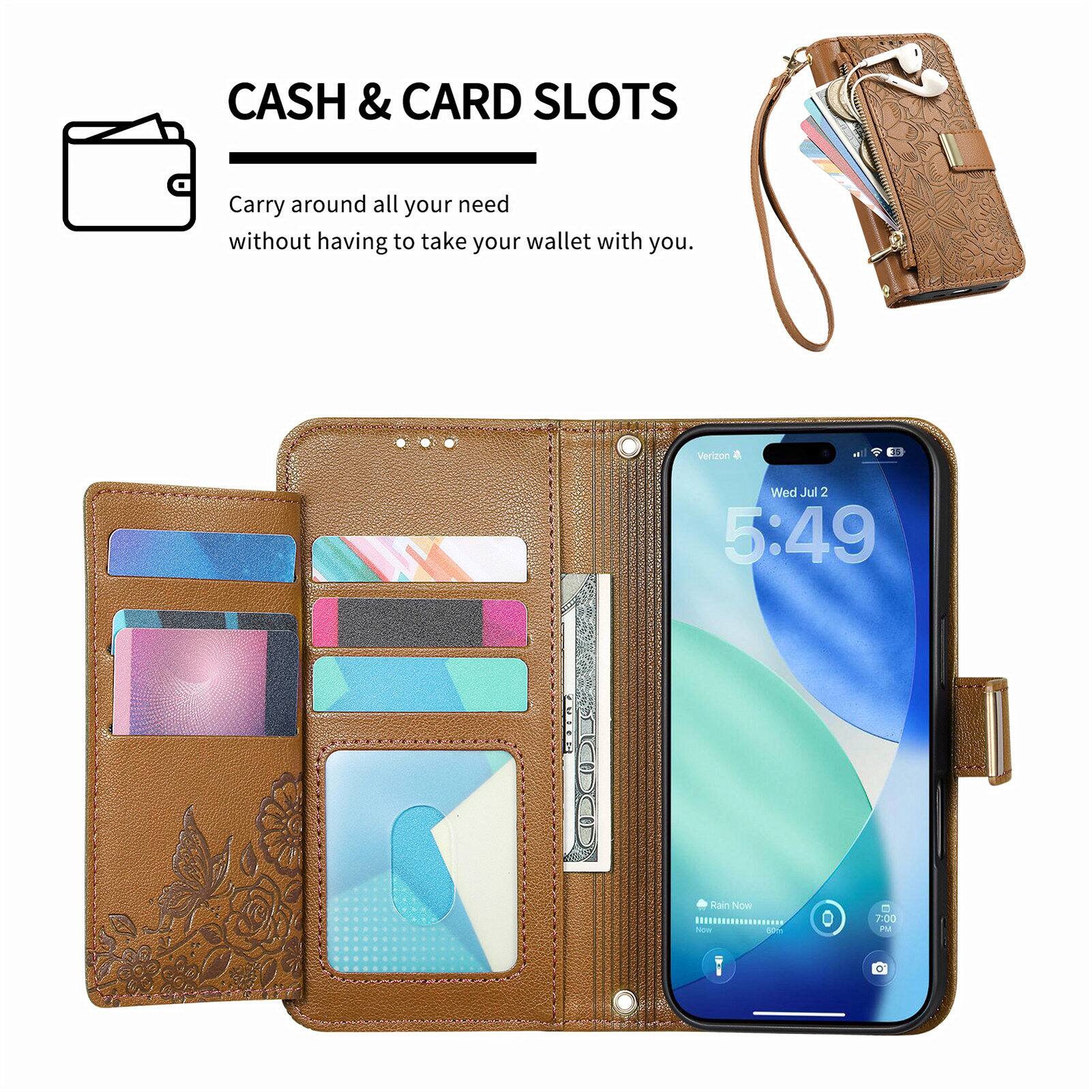 CASH & CARD SLOTS  
Carry around all your need without having to take your wallet with you.