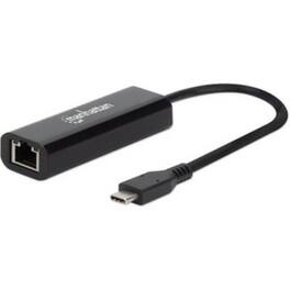 Intellinet - USB-C to 2.5GBASE-T Gigabit (10/100/1000 Mbps & 2.5 Gbps) RJ45 Network Adapter, Multi-Gigabit Ethernet, Three - Black