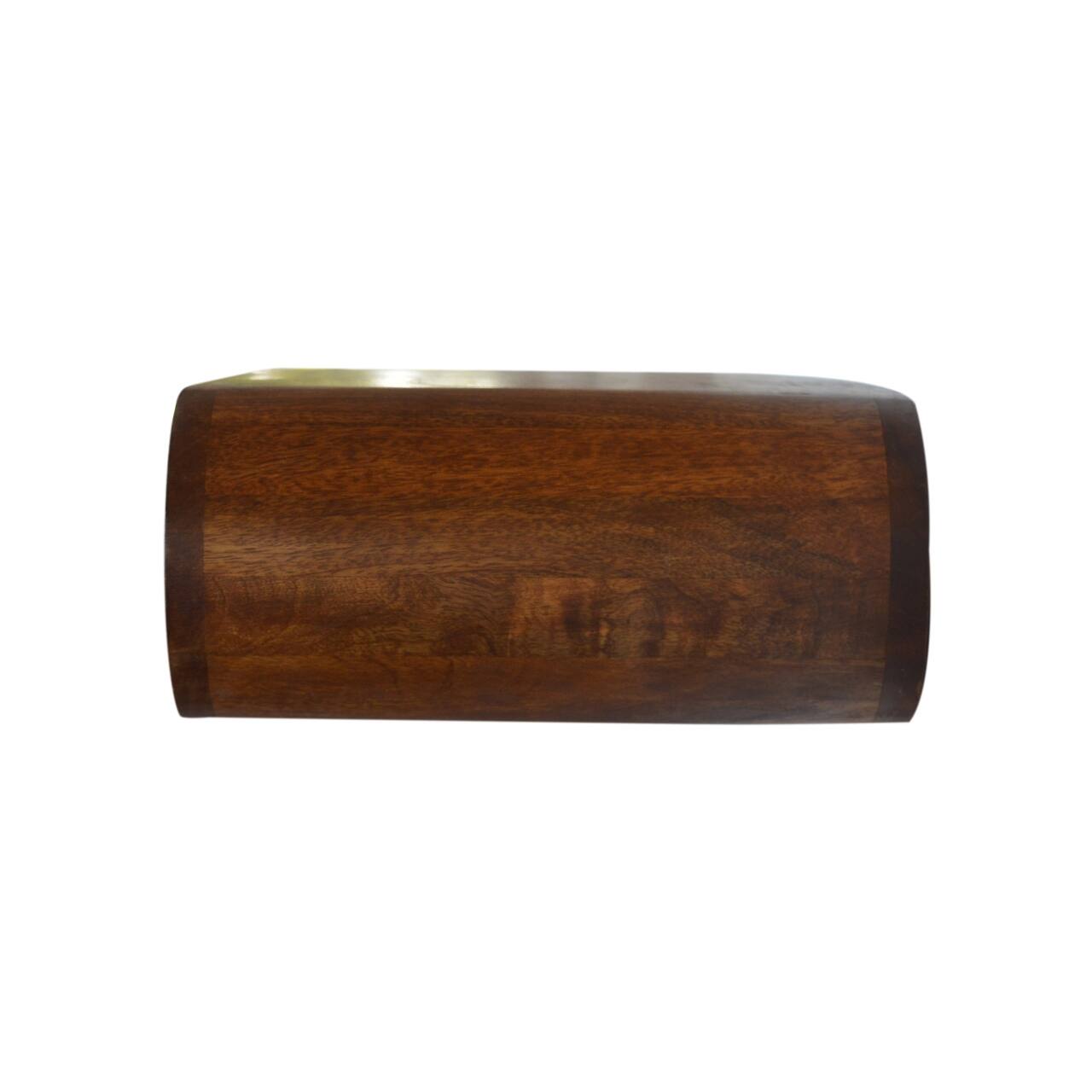 Alt View 4. Artisan Furniture - Artisan Furniture Solid Wood Wall Mounted Round Chestnut Nightstand, 1 Drawer, Light Brown - Chestnut.