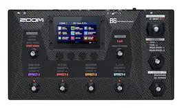 Zoom - B6 Bass Multi-Effects with 100+ Effects, Amp Modeling + DI Models - Black