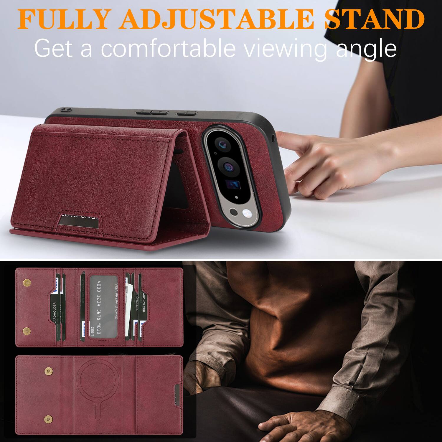 FULLY ADJUSTABLE STAND  
Get a comfortable viewing angle