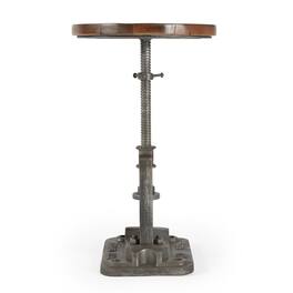 Starlight Canyon Home - Adjustable Multicolor Pedestal Side Table for Drinks and Cocktails - Multi-Color
