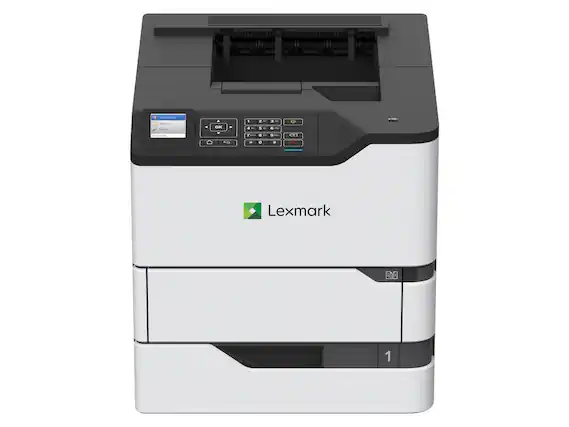 Front. Lexmark - Lexmark MS821n Single Function Monochrome Duplex Laser Printer - false.