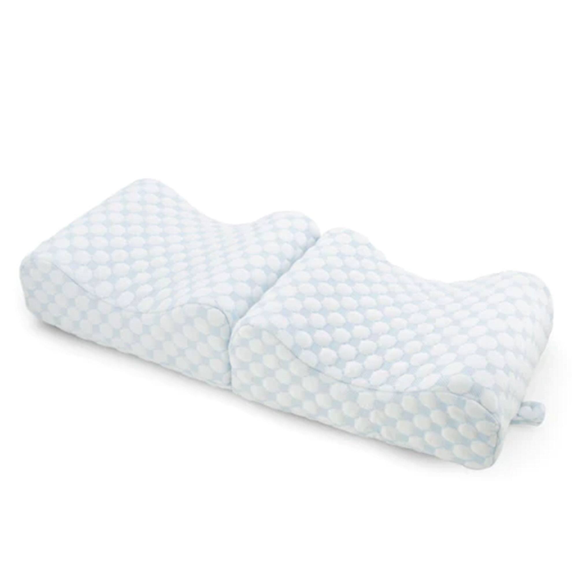 Alt View 7. Sleepgram - Sleepgram High Density Foam Contour Knee Pillow with Outer Cooling Cover, Gray - White.