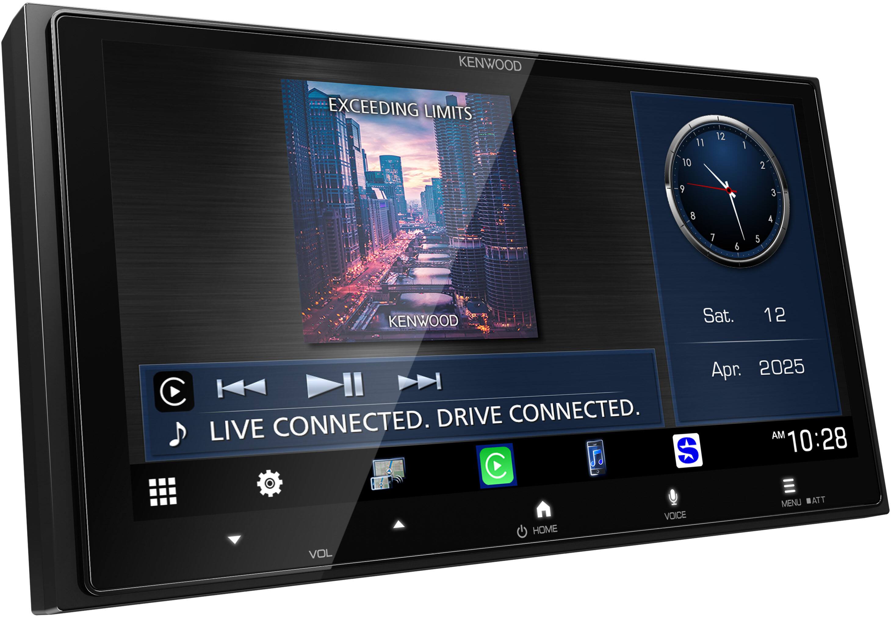 KENWOOD  
EXCEEDING LIMITS  

Sat. 12  
Apr. 2025  
AM 10:28  

LIVE CONNECTED. DRIVE CONNECTED.  

MENU ATT VOICE HOME VOL