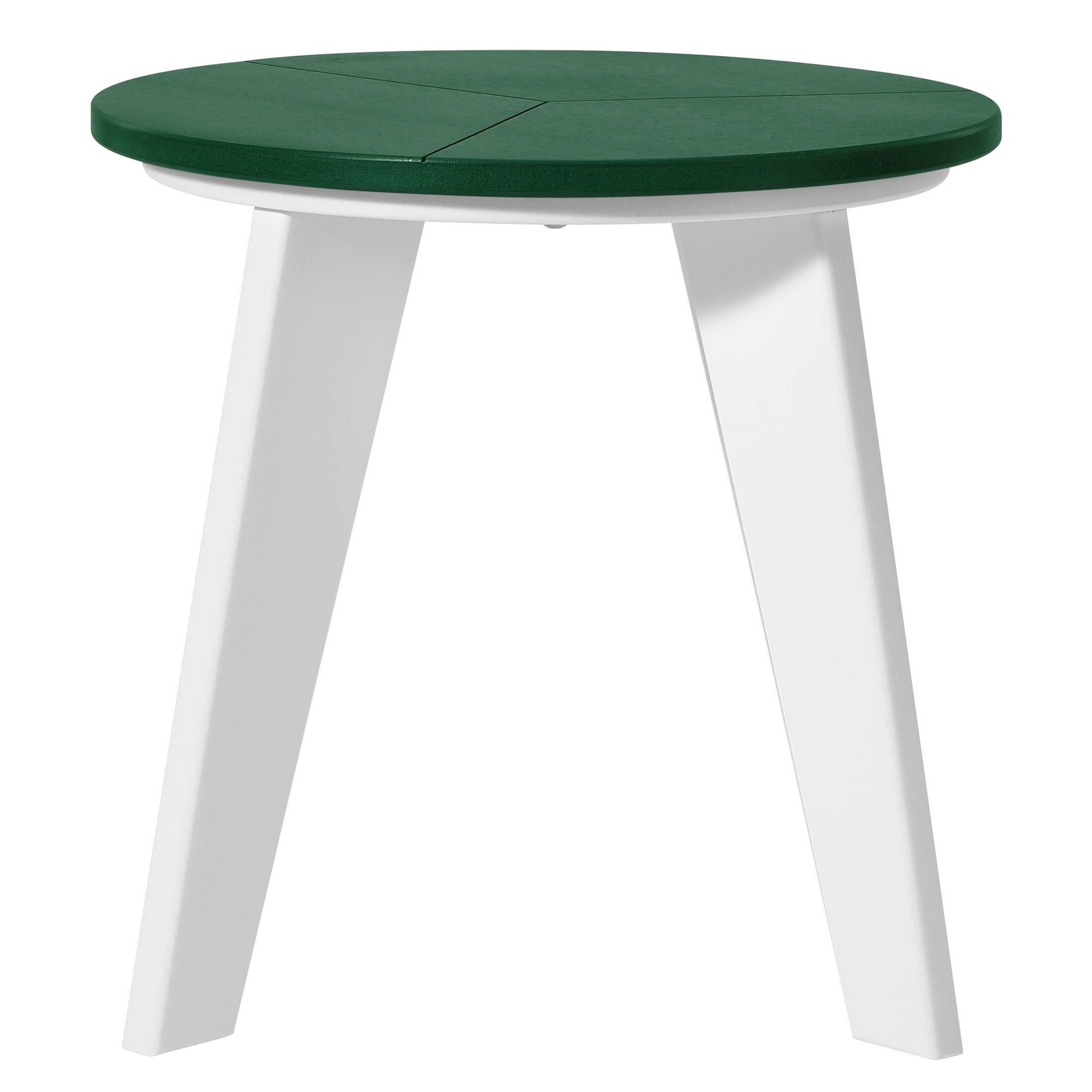 Alt View 2. WestinTrends - WestinTrends Pacifica 3-Piece Outdoor HDPE Conversation Set with Deep Seating Chairs and Round Side Table - White/Dark Green.