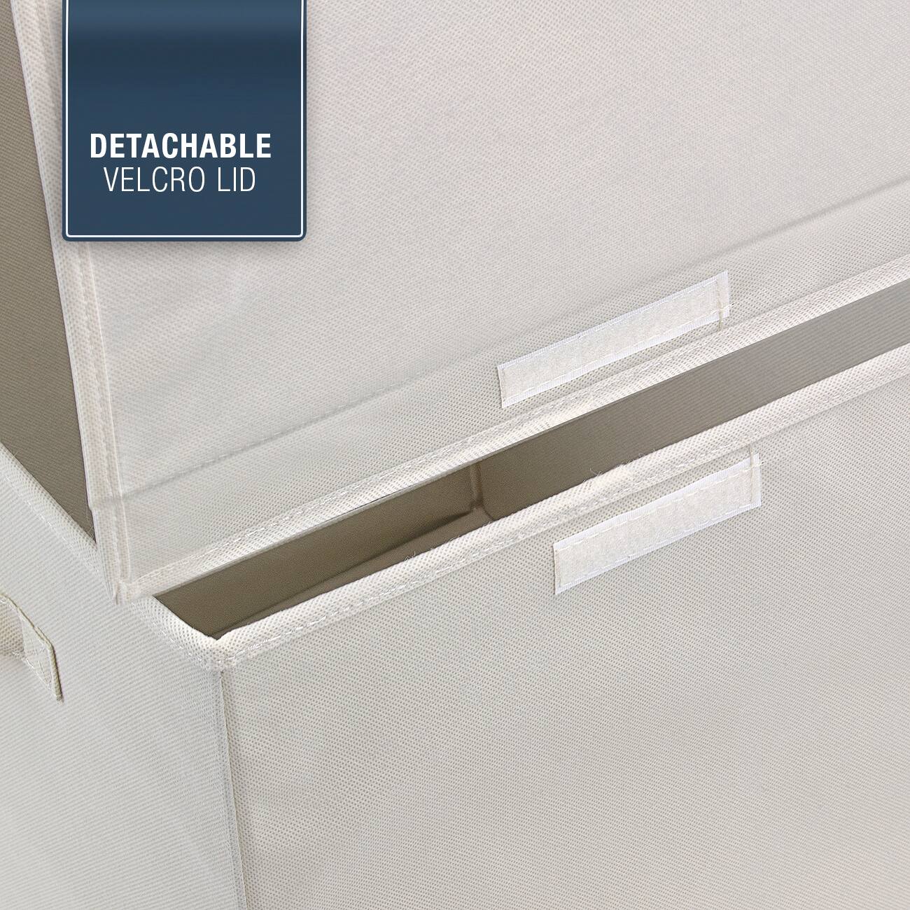 DETACHABLE VELCRO LID