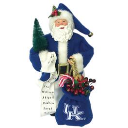 Santa's Workshop - Royal Kentucky Wildcats 12'' Santa - Blue
