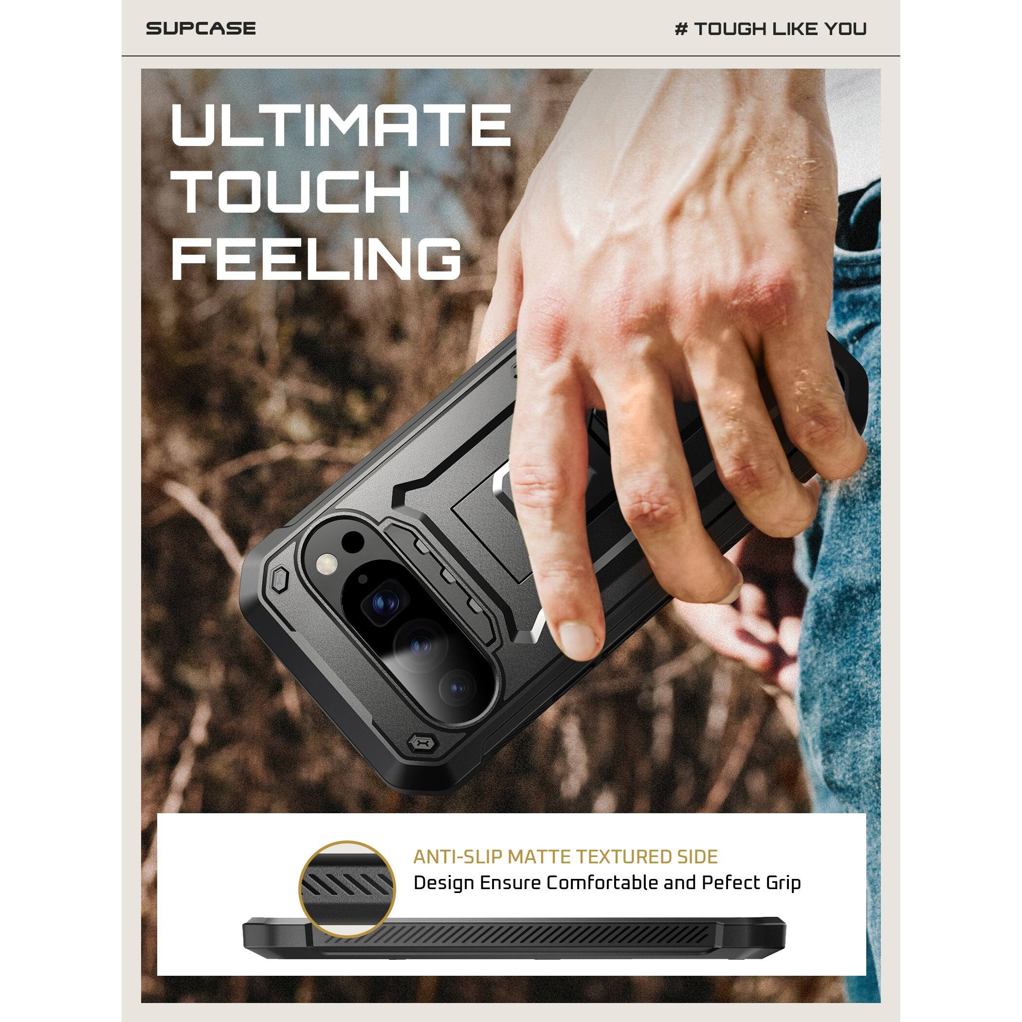 SUPCASE

# TOUGH LIKE YOU

ULTIMATE TOUCH FEELING

ANTI-SLIP MATTE TEXTURED SIDE
Design Ensures Comfortable and Perfect Grip