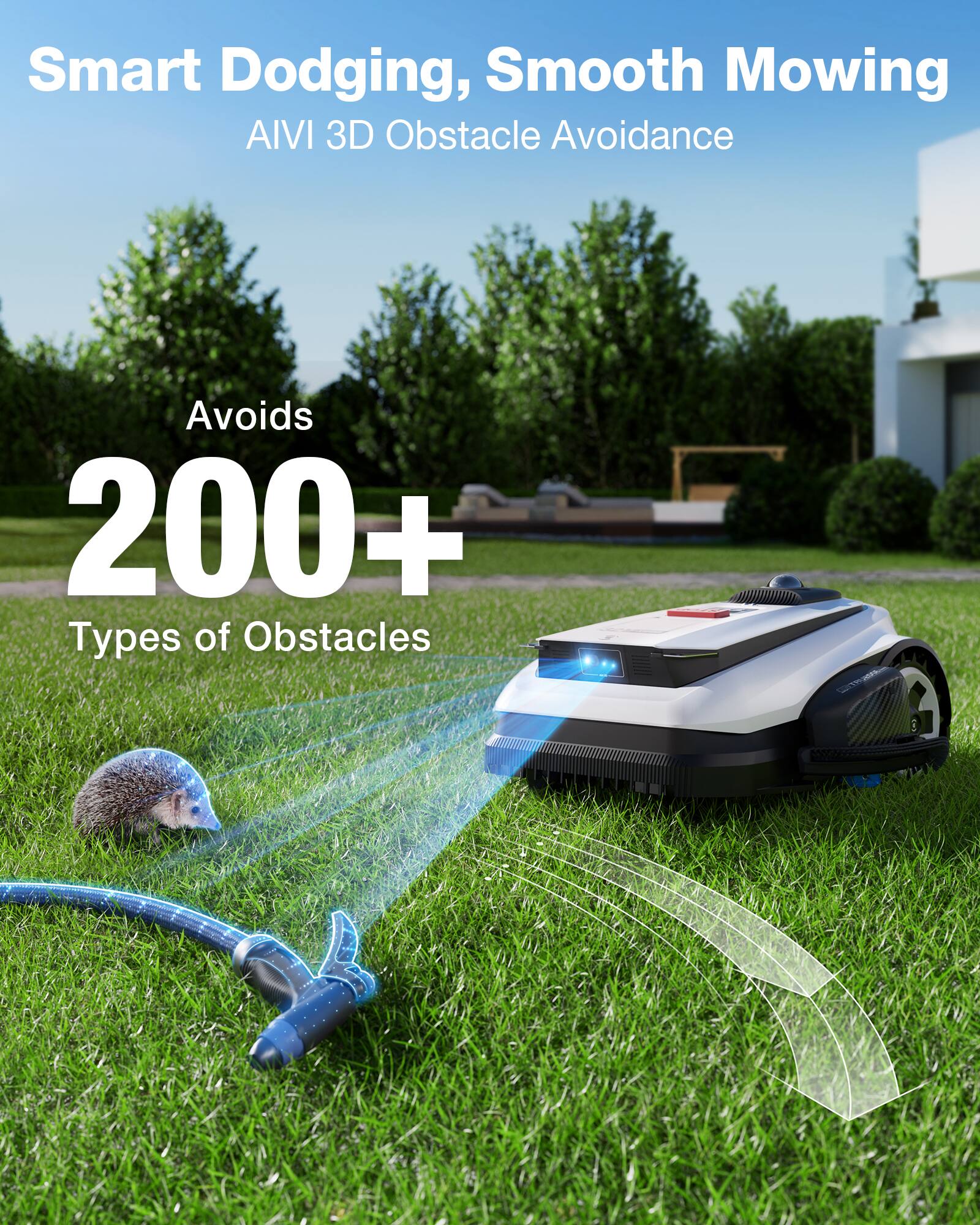 ECOVACS Robotics Goat A3000 LiDAR PRO Robotic Lawn Mower, Fast
