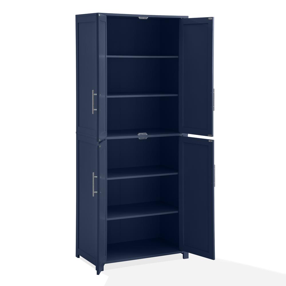 Back. Crosley Furniture - Savannah Tall Kitchen Storage Pantry - Navy.