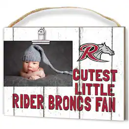 Jardine - Rider Broncs 8'' x 10'' Cutest Little Weathered Logo Clip Photo Frame - White
