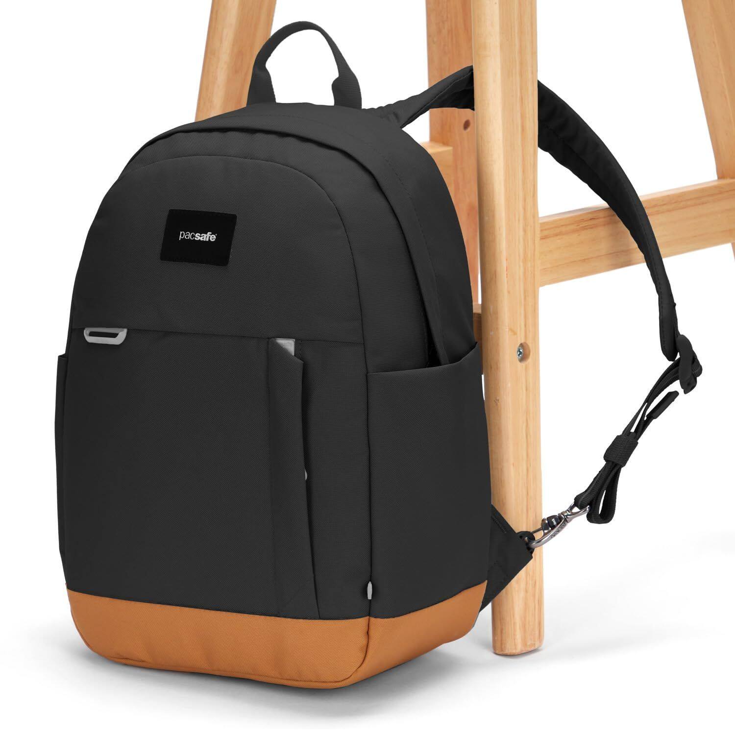 Alt View 1. Pacsafe - Pacsafe GO 15L Anti Theft Backpack (Jet Black, 15 Litre) - Jet Black.