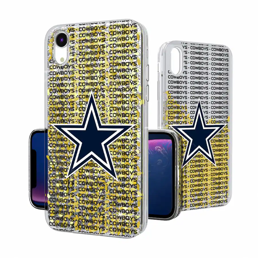 Keyscaper NFL Dallas Cowboys iPhone Text Backdrop Design Glitter Case ...