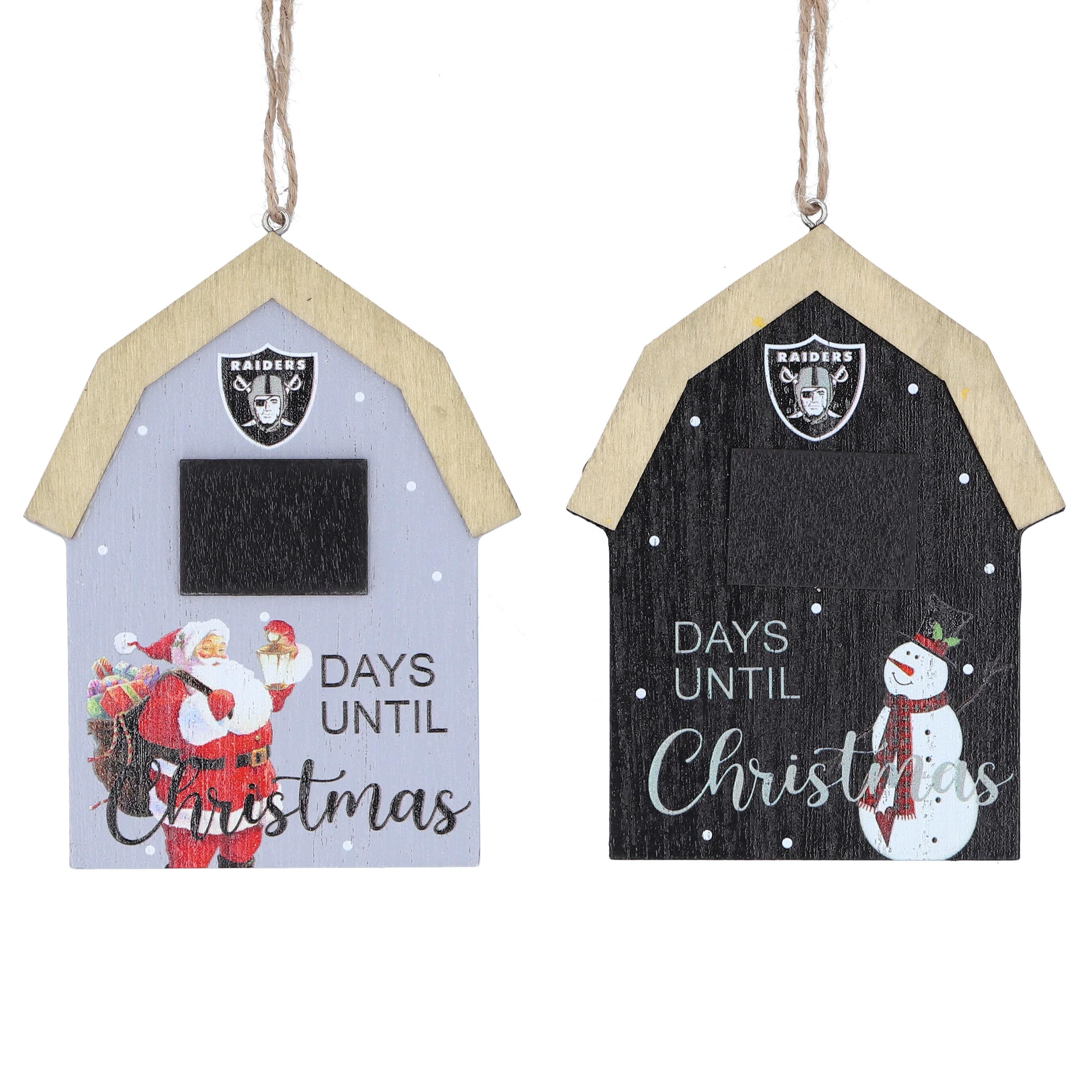 The Memory Company - Las Vegas Raiders 2-Pack Countdown Ornament Set - Multicolor