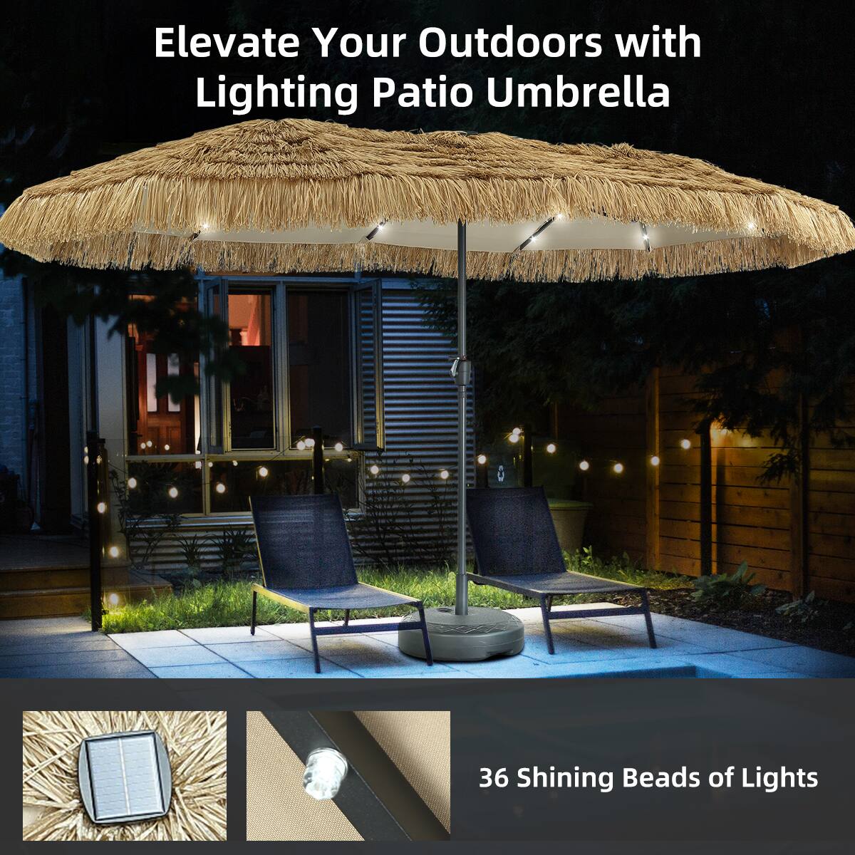 Elevate Your Outdoors with Lighting Patio Umbrella

36 Shining Beads of Lights