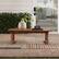 Alt View 37. Walker Edison - Modern Solid Acacia Wood Slatted Outdoor Coffee Table - Brown.