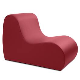 Jaxx - Midtown Large Classroom Soft Foam Chair - Premium Vinyl Cover - Claret Dark Red